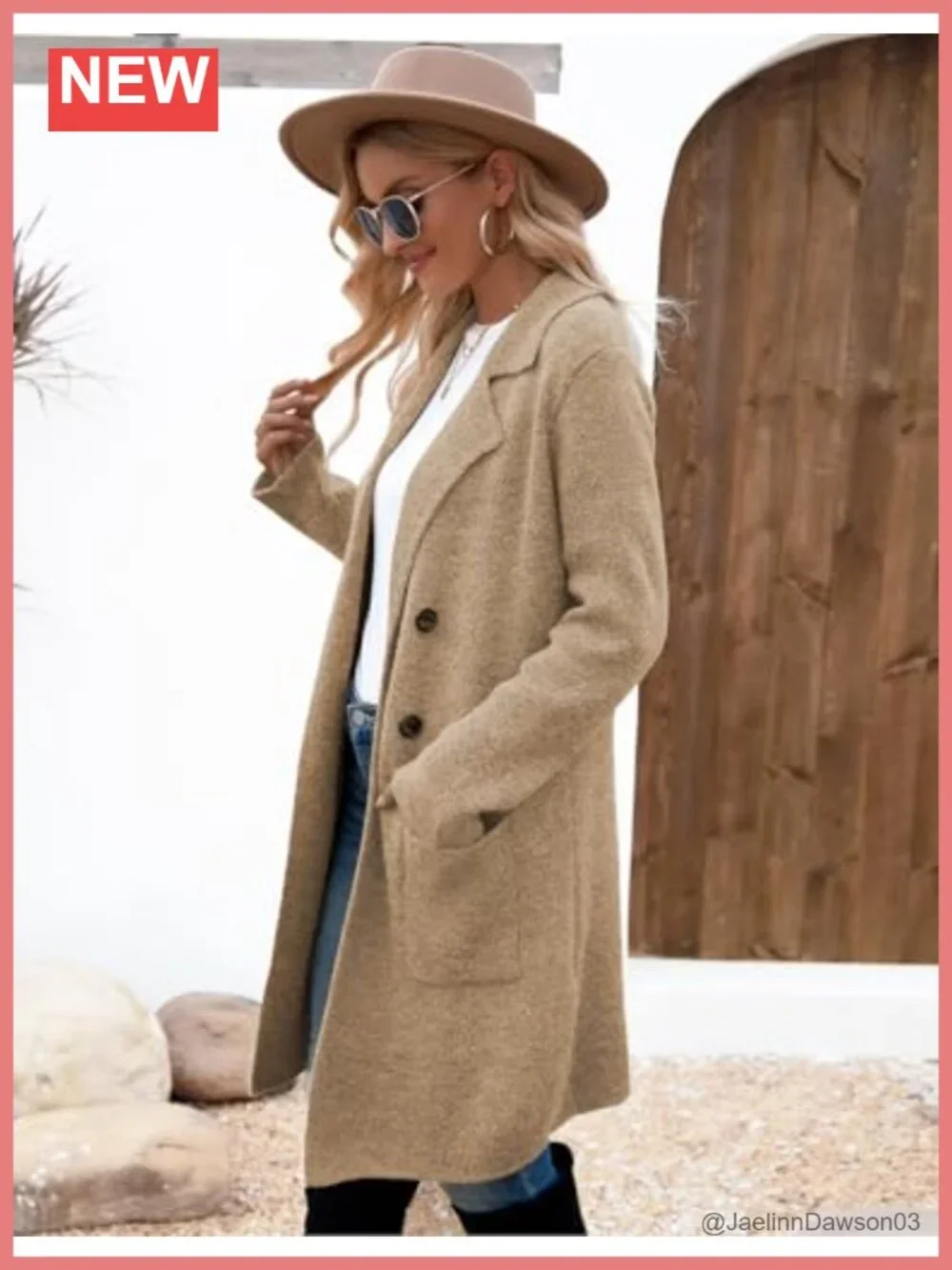Womens Long Open Front Cardigan Sweater Coatigan Loose Knit Button